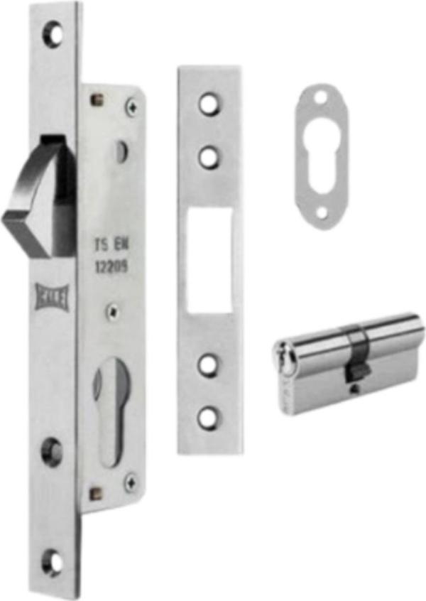 Kale Silindirli Gömme Kilit Dar Tip Alüminyum Sürme Kapılar İçin 20 Mm 201 - Image 1