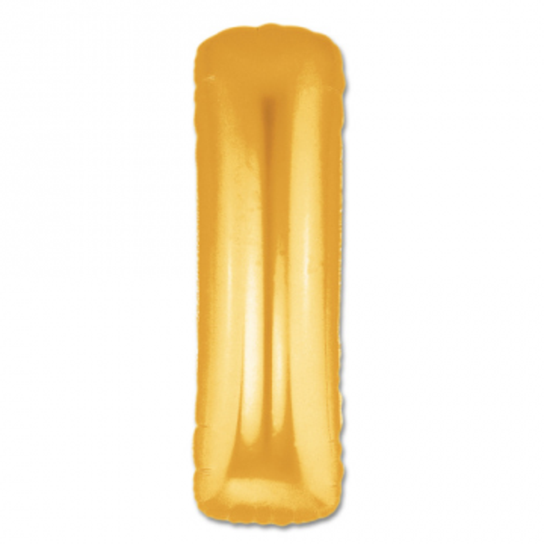 I Harf Folyo Balon Altın Renk  40 inç - Image 1