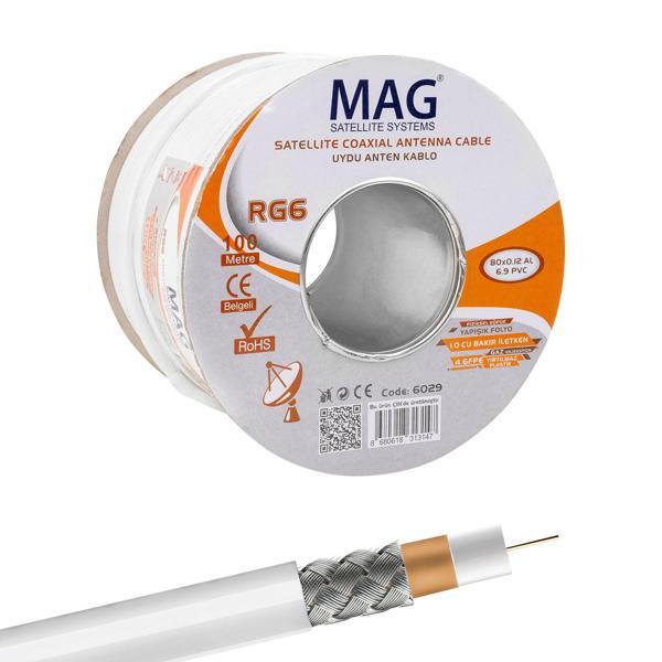 MAG RG6/U4 SAT1 BAKIR ANTEN KABLOSU (100 METRE) (81) - Image 1