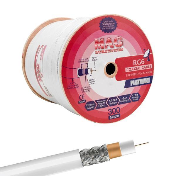 MAG PLATINUM RG6/U4 TRISHIELD 64 TEL ANTEN KABLOSU (300 METRE) (81) - Image 1