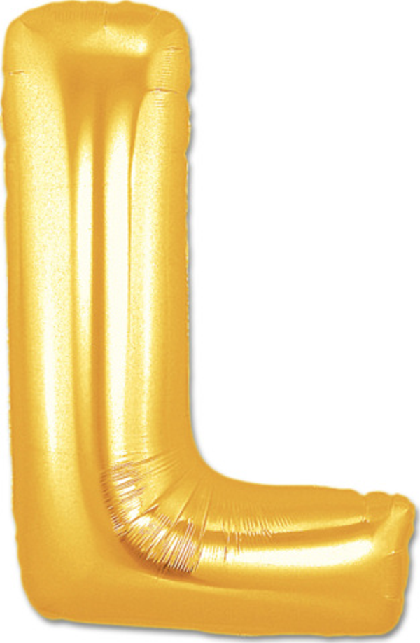 L Harf Folyo Balon Altın Renk  40 inç - Image 1
