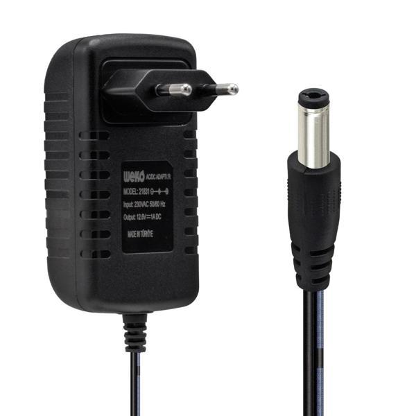12.6 VOLT - 1 AMPER 5.5*2.5 UÇLU KIRMIZI YEŞİL LEDLİ YERLİ ÜRETİM PRİZ TİPİ ŞARJ ADAPTÖRÜ (81) - Image 1