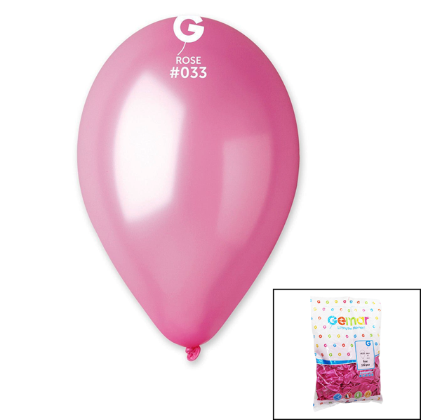 GM-110-33 METALİK - PEMBE BALON 11 apos; apos; - 28CM - 100 ADET (81) - Image 1
