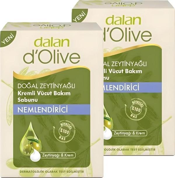 Dalan D'Olive Doğal Zeytinyağlı Kremli Vücut Bakım Sabunu 100 Gr X 2 Adet - Image 1