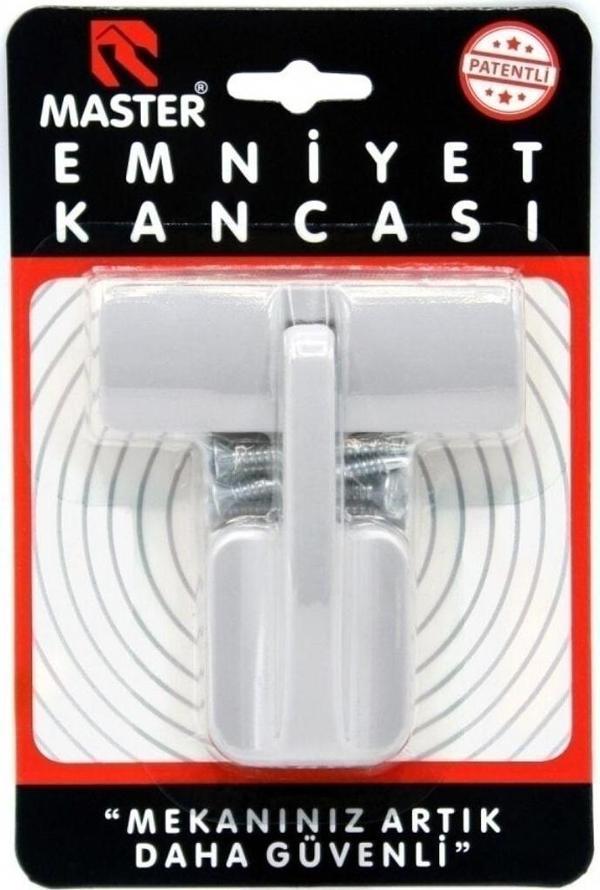 Master Lüks Emniyet Kancası Emk 02 Beyaz - Image 1