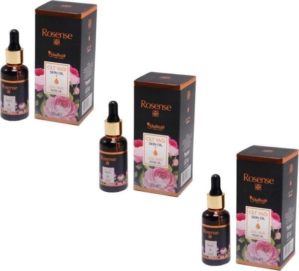 Rosense Cilt Yağı Gül Yağı 30 Ml 3 Adet - Image 1