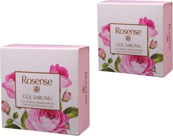 Rosense Gül Yapraklı Bakım Sabunu 100 Gr 2 Adet - Image 1