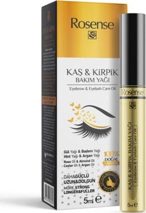 Rosense Kaş Kirpik Bakım Yağı- Gül & Badem Yağı - Image 1