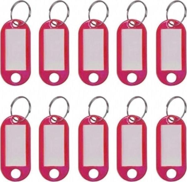 Enka Plastik Anahtarlık Pembe 100'Lü Paket - Image 1