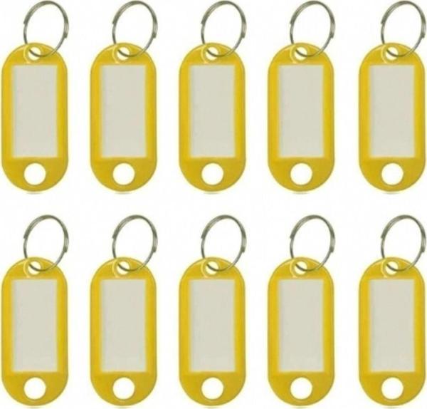 Enka Plastik Anahtarlık Sarı 100'Lü Paket - Image 1