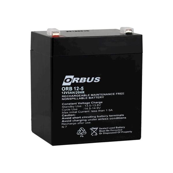 AKÜ 12 VOLT 5 AMPER ORBUS ORB12-5 (90 X 70 X 101 MM) (81) - Image 1