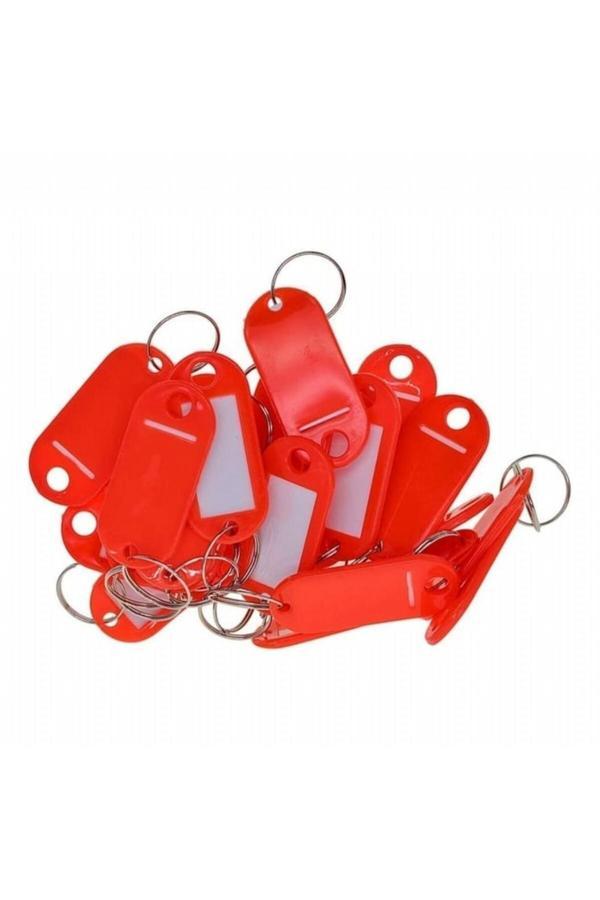 Enka Plastik Anahtarlık Kırmızı 100'Lü Paket - Image 1