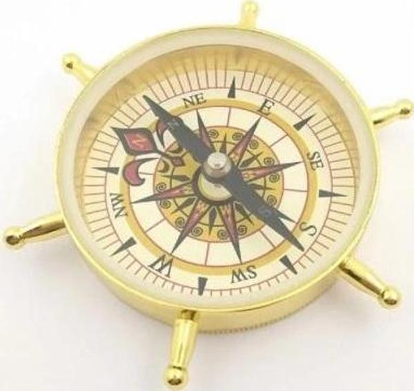 Estetik Tasarım Dümen Model Pirinç Pusula - Image 1