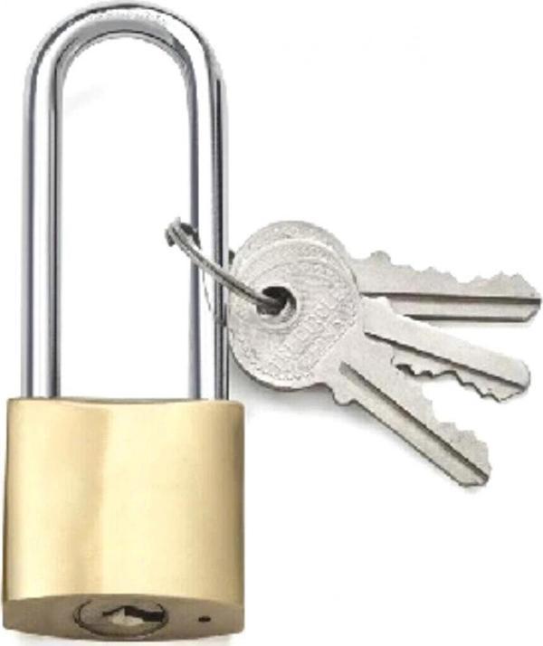 Sarı Uzun Asma Kilit 25 Mm - Image 1