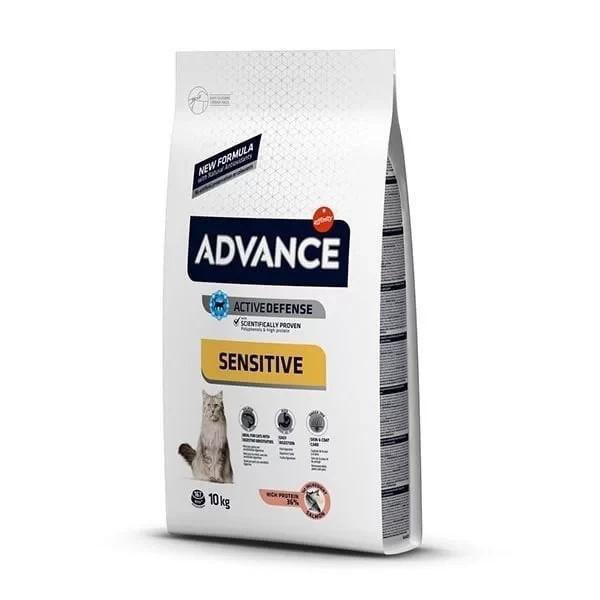 Advance Sensitive Somonlu Hassas Yetişkin Kedi Maması 10 Kg - Image 1