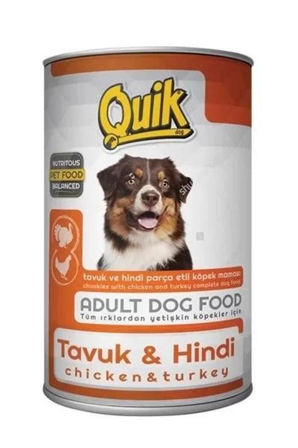 Quik Tavuk ve Hindili Yetişkin Konserve Köpek Maması 415 Gr - Image 1