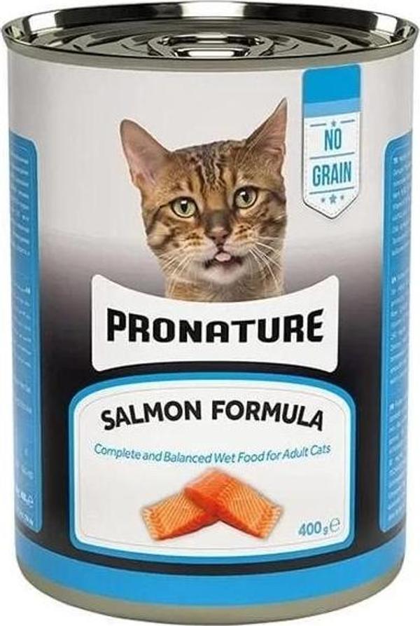 Pronature Tahılsız Somonlu Ezme Yetişkin Konserve Kedi Maması 400 Gr - Image 1