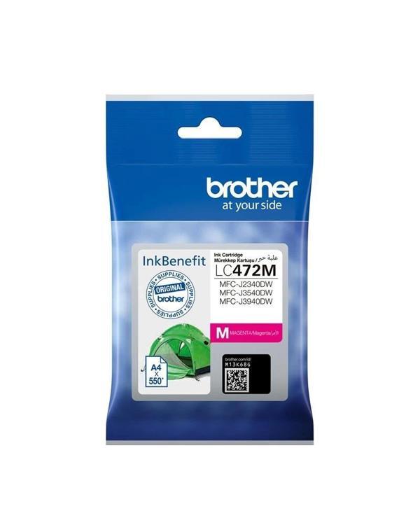 Brother LC472M Magenta Kırmızı 550 Sayfa Kartuş MFC-J2340-J3540-J3940 - Image 1