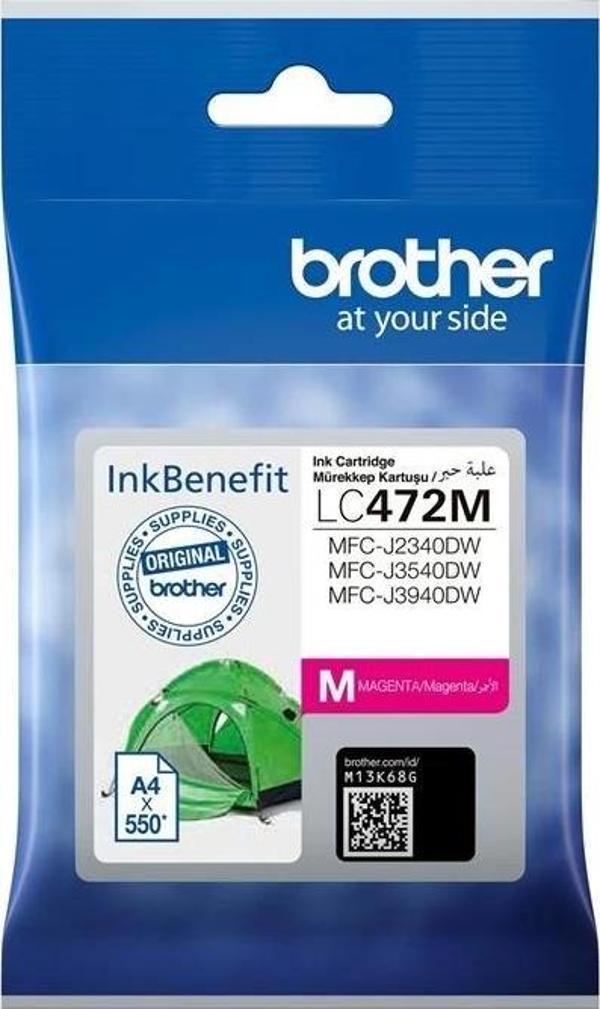 Brother LC472M Magenta Kırmızı 550 Sayfa Kartuş MFC-J2340-J3540-J3940 - Image 1