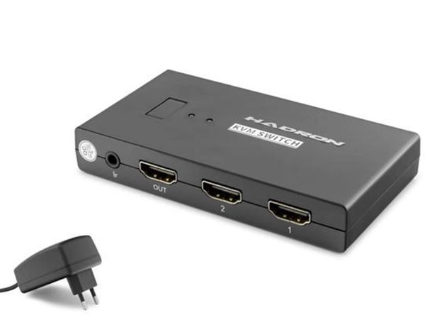 Hadron Hdx1373 2 Port + 4-  Hdmi Kvm Switch Usb Hdmi Kablolu Siyah - Image 1