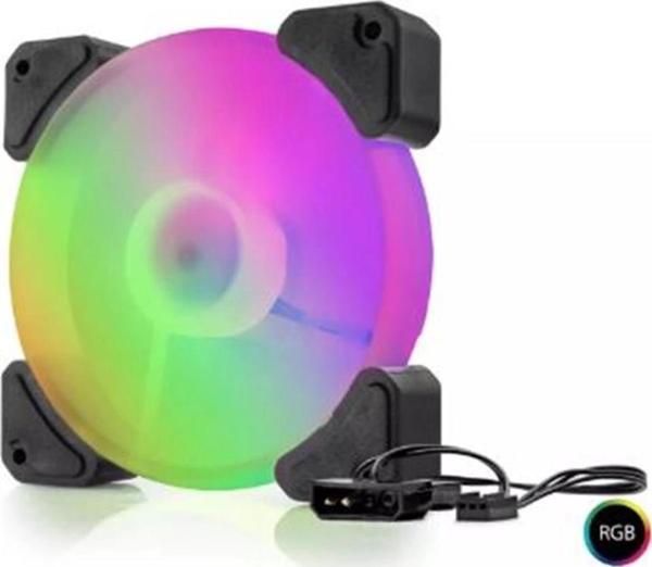 Hadron Hdx1518 12cm Kasa Fanı Performans 4Pin Rgb Siyah - Image 1