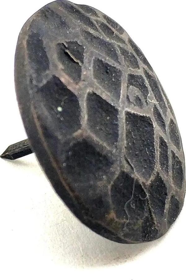 Antika Tarz Dekoratif Pirinç Desenli Kabara No4 - 35 Mm, Oksit - Image 1