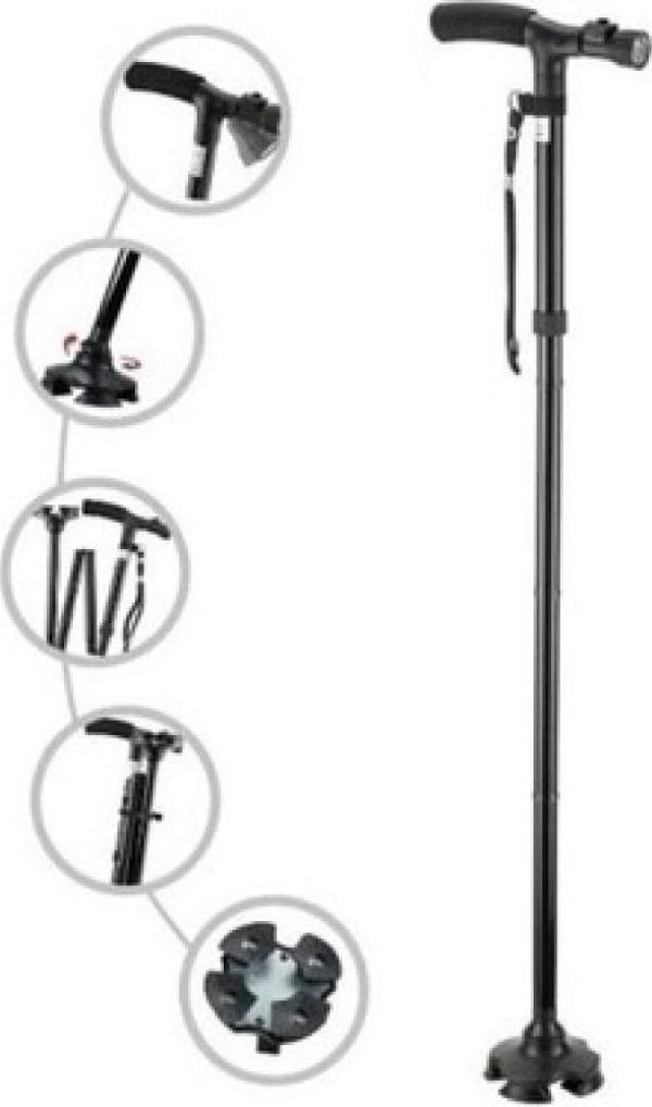 Hareketli Led Işıklı Katlanır Baston - Image 1