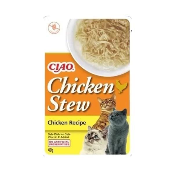 Inaba Ciao Chicken Stew Tavuk Güveçli Pate Yetişkin Konserve Kedi Maması 40 Gr - Image 1
