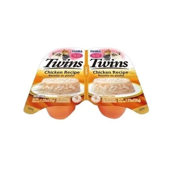 Inaba Twins Jöle İçinde Tavuklu Yetişkin Konserve Kedi Maması 35 Gr 2 Adet - Image 1