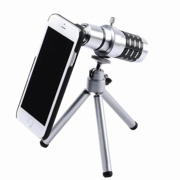 İphone5,5s,i̇phone4.4s Için Alüminyum 14x Optik Zoom Yakından Görüntü Çekme Dürbün - Image 1