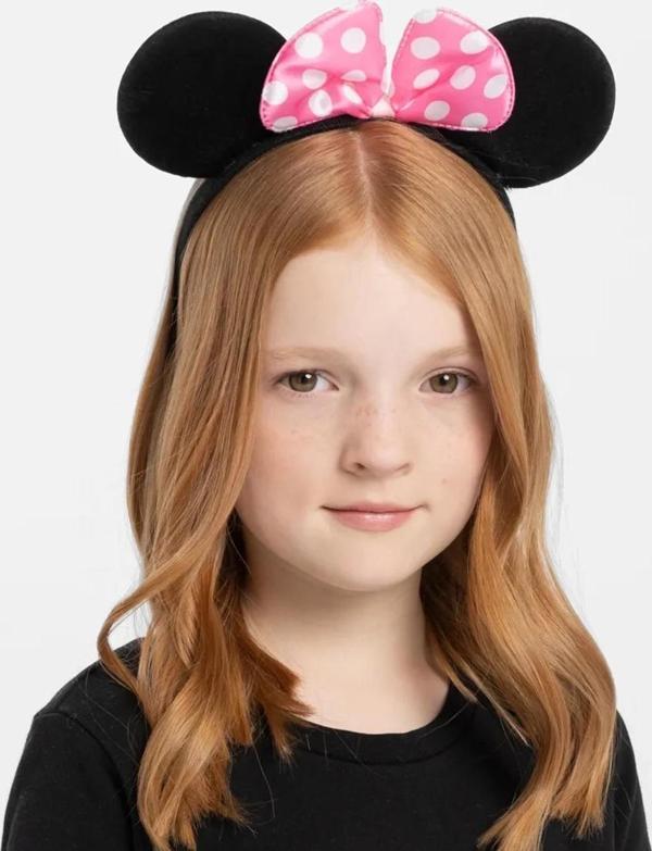 Pembe Fiyonklu Minnie Mouse Tacı Mini Kulak - Image 1