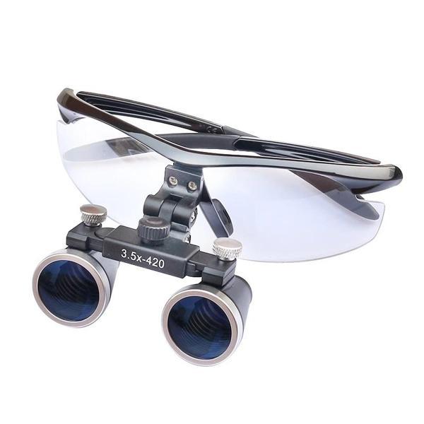 3.5x420mm  Diş Cerrahi Gözlük Lens Büyüteç,taşıma Çantalı - Image 1