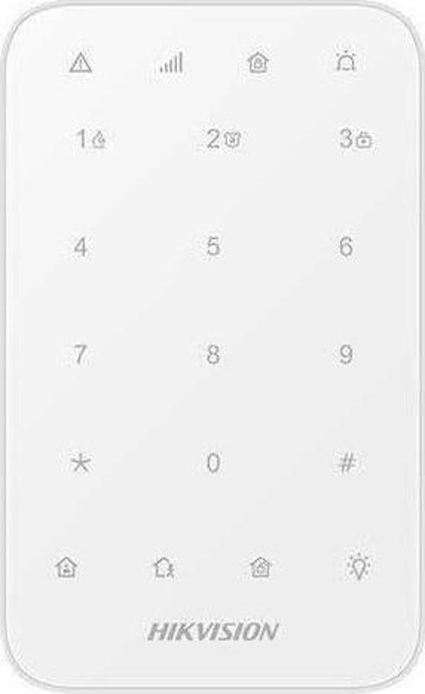 Hikvision DS-PK1-E-WE 868MHz Kablosuz Keypad LED Tuş Takımı - Image 1