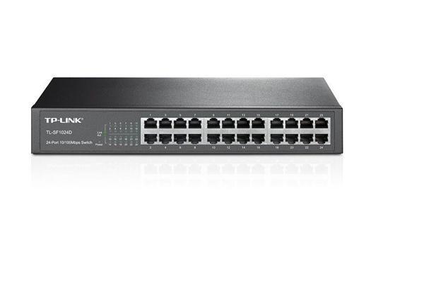 Tp-Link TL-SF1024D 24 Port 10/100 Masaüstü Metal Kasa Ethernet Switch - Image 1