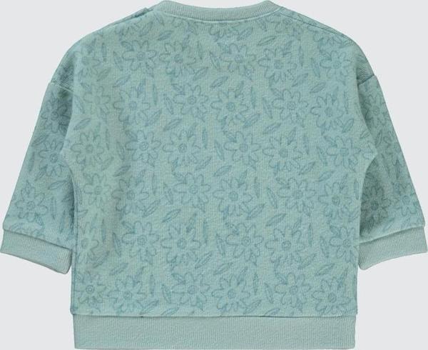 Civil Baby Çiçek Baskılı 6-18 Ay Sweatshirt - Yeşil9-12 Ay - Image 1