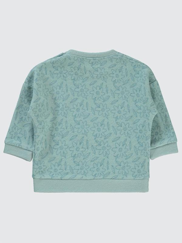 Civil Baby Çiçek Baskılı 6-18 Ay Sweatshirt - Yeşil18-24 Ay - Image 1