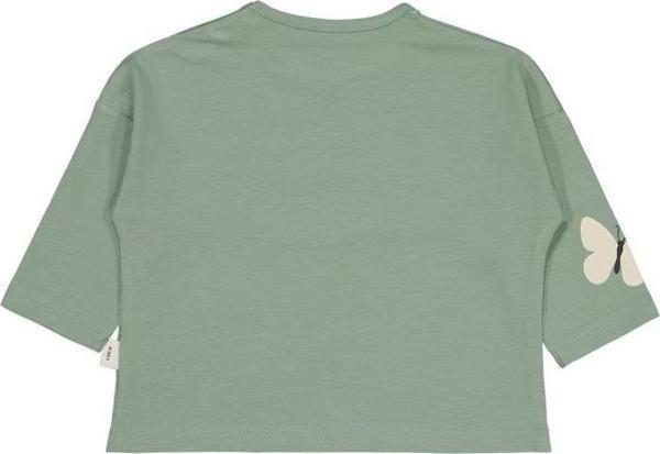 Cvl-60 Civil Baby Küçük Kelebekler Baskılı 6-18 Ay Sweatshirt - Yeşil18-24 Ay - Image 1