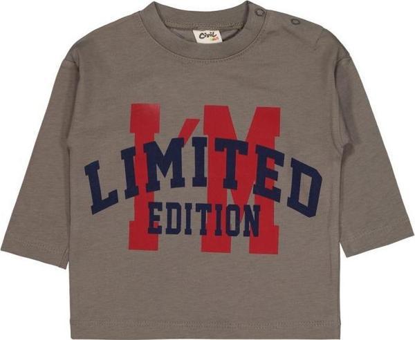 Cvl-77 Civil Baby Lımıted Baskılı 6-18 Ay Sweatshirt - Gri9-12 Ay - Image 1