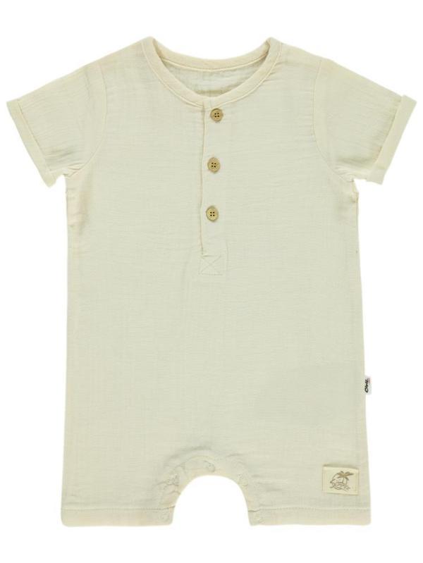 Civil Baby Kıvırcık Önü Patlı Alttan Çıtçıtlı 6-18 Ay Tulum - Bej18-24 Ay - Image 1