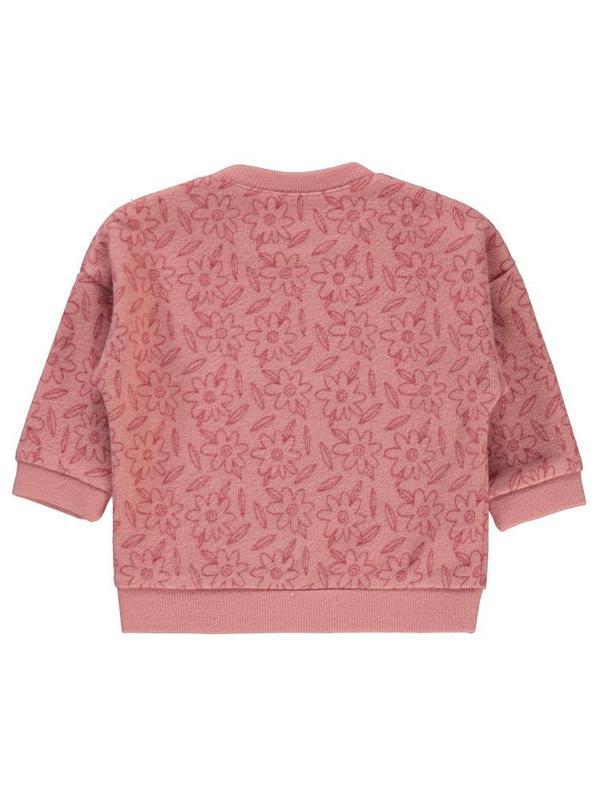 Civil Baby Çiçek Baskılı 6-18 Ay Sweatshirt - Pudra6-9 Ay - Image 1