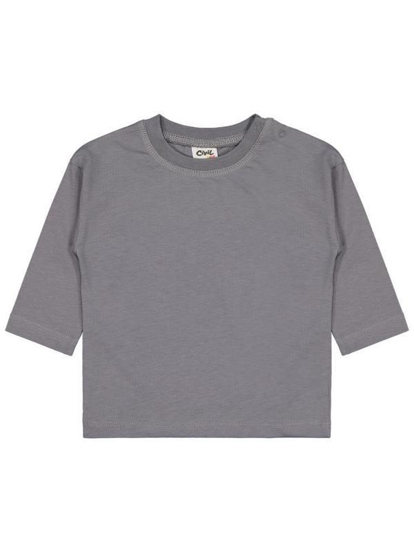 Civil Baby Basic 6-18 Ay Sweatshirt - Gri6-9 Ay - Image 1