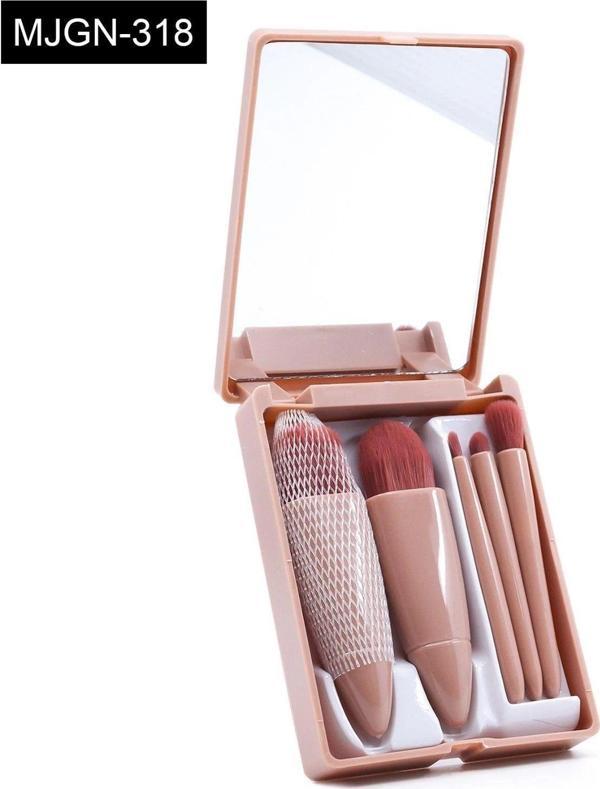 Aynalı Makyaj Fırça Seti - Image 1