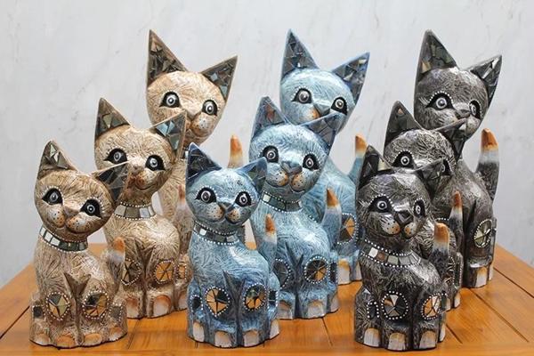 Ahşap 3'lü Kedi Seti 40 Cm Trendy:4 - Image 1