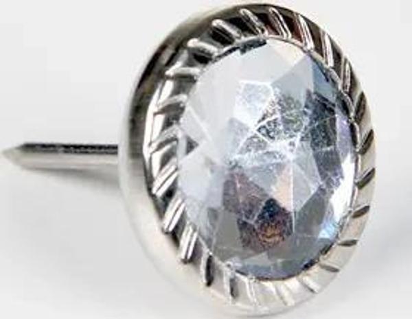 Dekoratif Parlak Taşlı Kabara Raptiye 17 Mm - 500 - Image 1