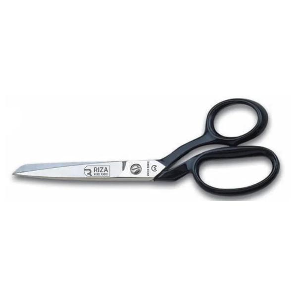 A4115-7 Tekstil / Yatık Regula Makası Makası No: 7 İnç / 17,78 Cm - Nikel Kaplama, Siyah Saplı - Image 1