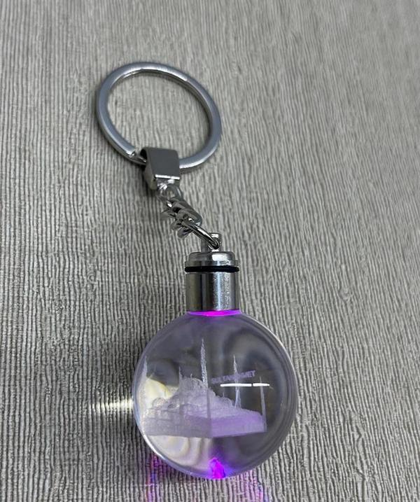 Ledli Sultanahmet Tasarımı Kristal Anahtarlık Alk3804 - Image 1