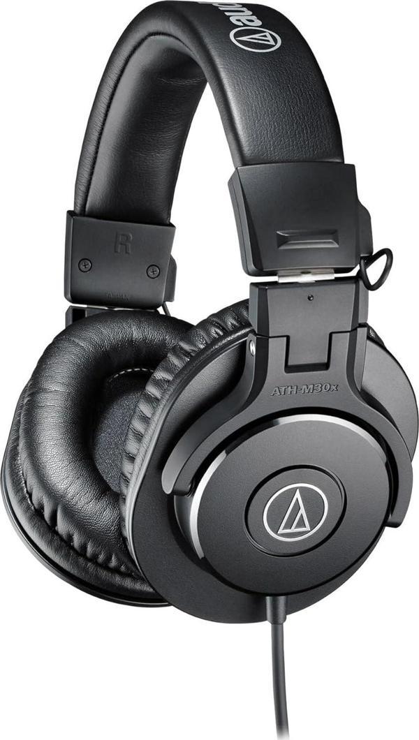 Audio-Technica ATH-M30X Profesyonel Stüdyo Monitör Kulaklığı, Siyah - Image 1