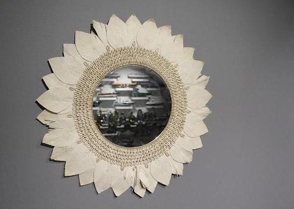 Makrome Duvar Aynası 3natural-11 - Image 1