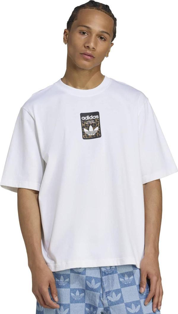 Adidas Erkek Günlük T-shirt Leo Oversized Tee Jv7570 - Image 1