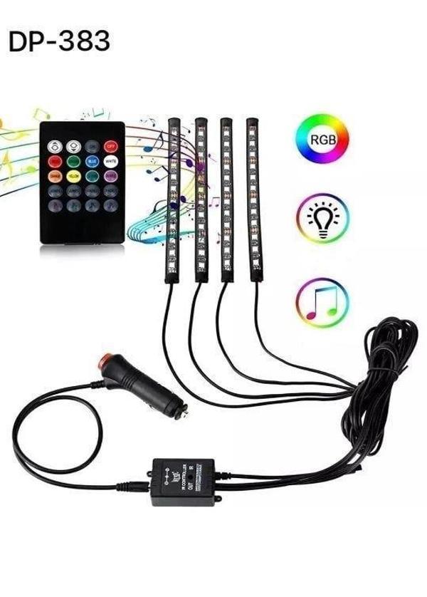 Araç İçi Ayak Altı Ses Duyarlı Şerit Led 4lü Set - Image 1